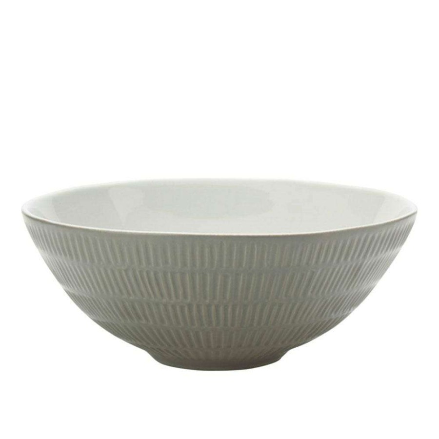 Bowls * | Brand New Mikasa Marbella Grey Medium Vegetable Bowl