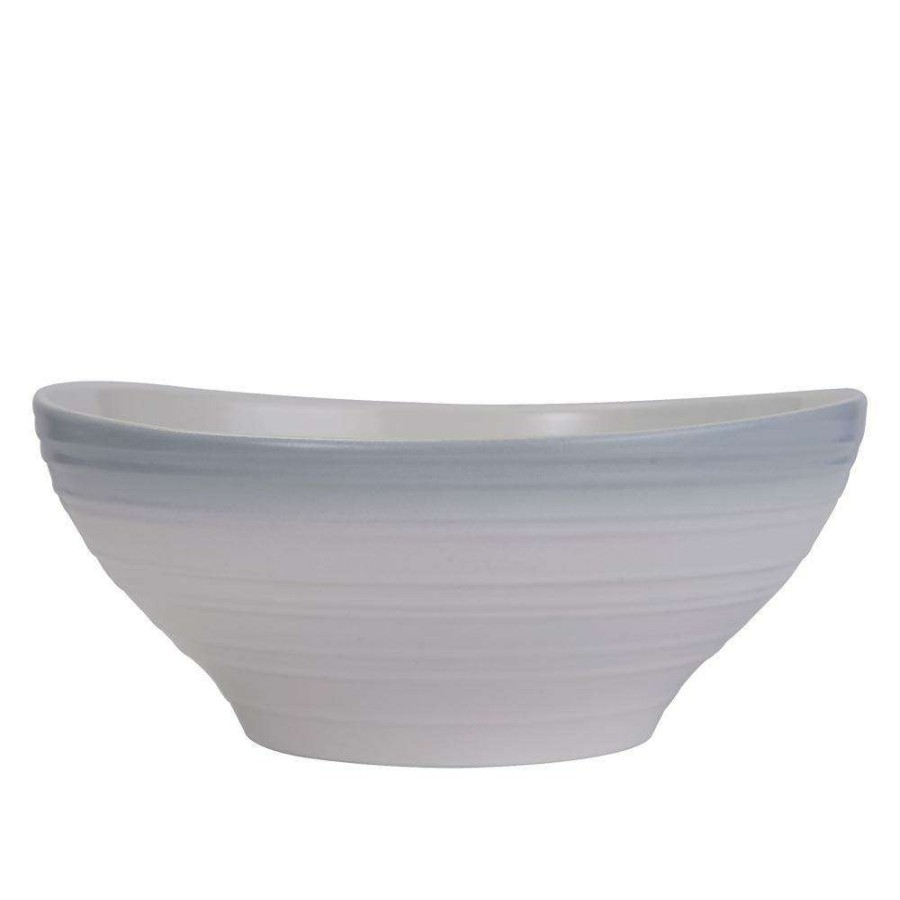 Bowls * | Flash Sale Mikasa Swirl Ombre Grey Vegetable Bowl