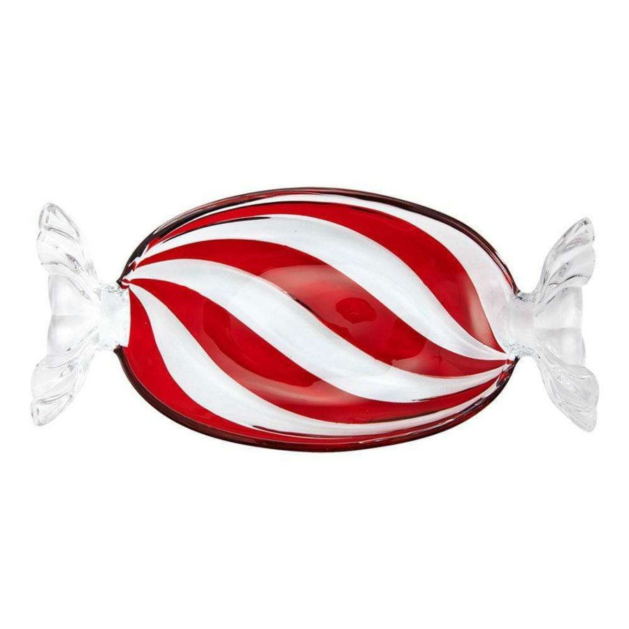 Accessories * | Flash Sale Celebrations By Mikasa Peppermint Twist Candy Dish