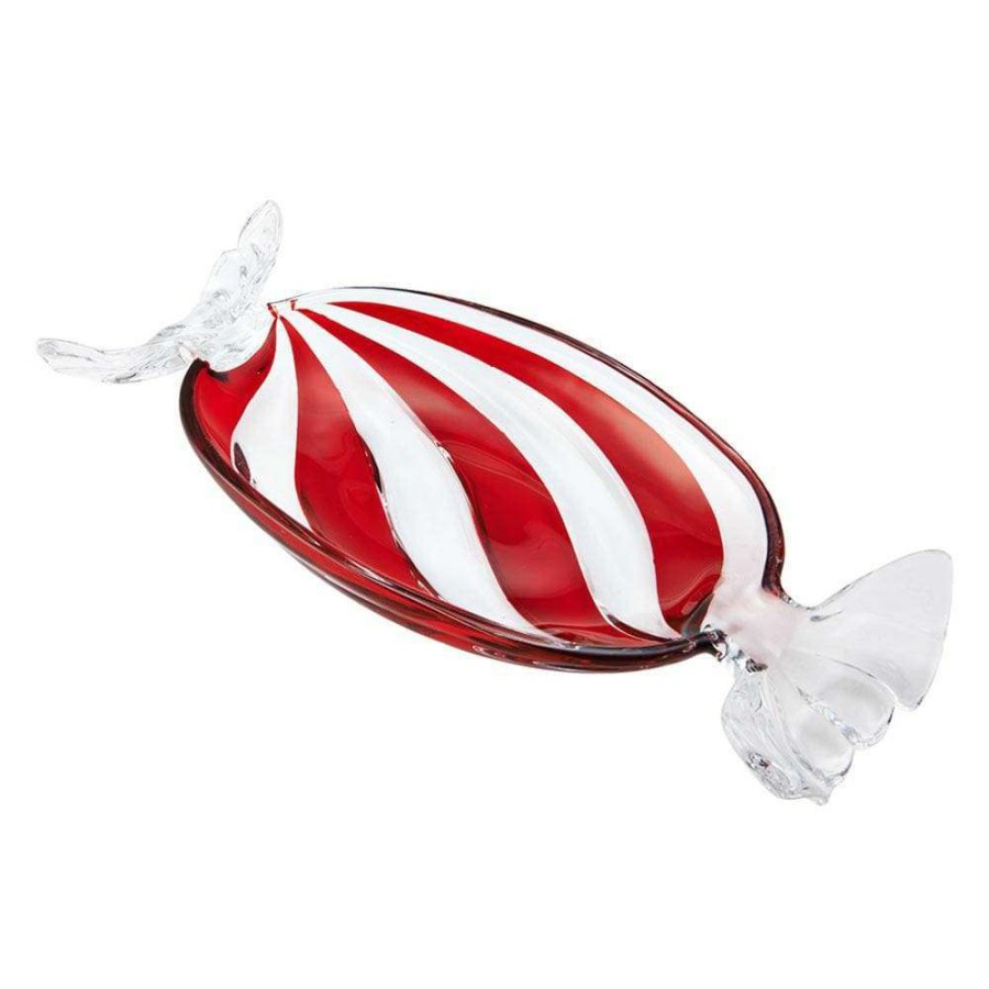 Accessories * | Flash Sale Celebrations By Mikasa Peppermint Twist Candy Dish