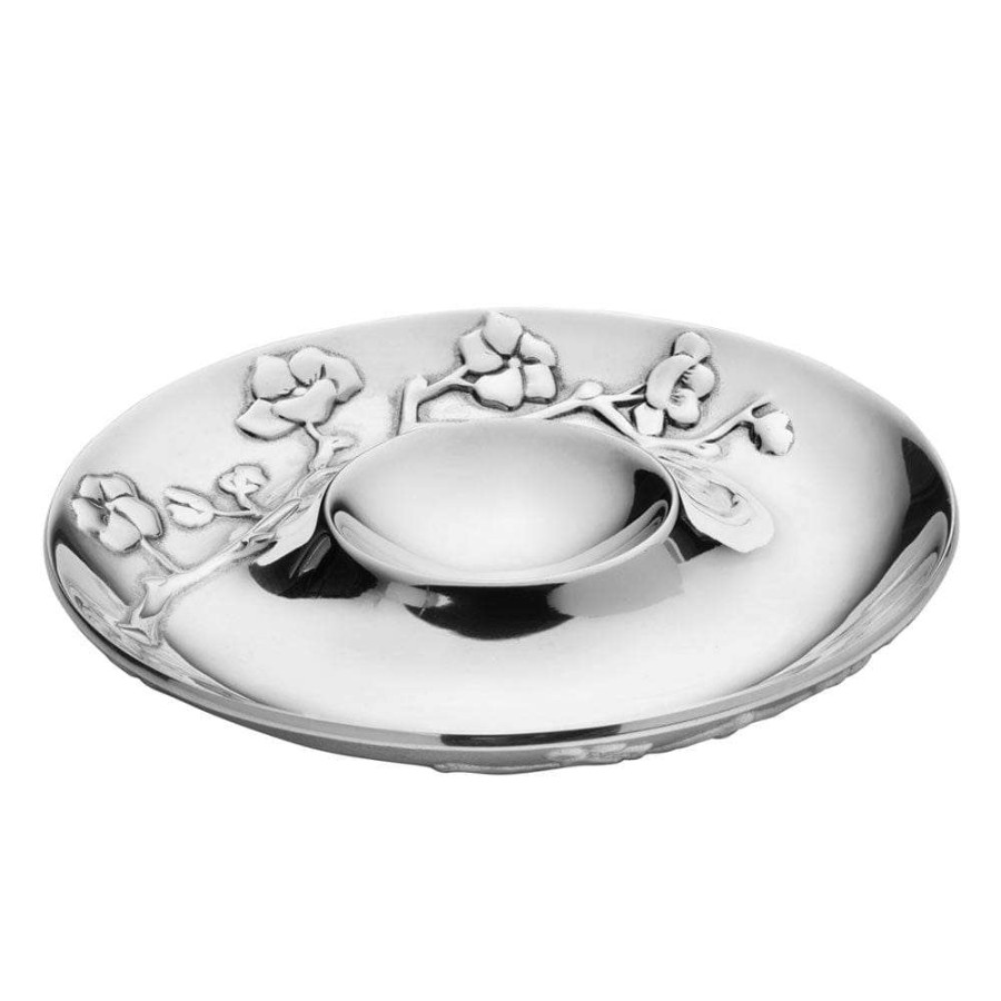 Entertaining * | Cheap Wilton Armetale Cherry Blossom Chip And Dip Serve Bowl