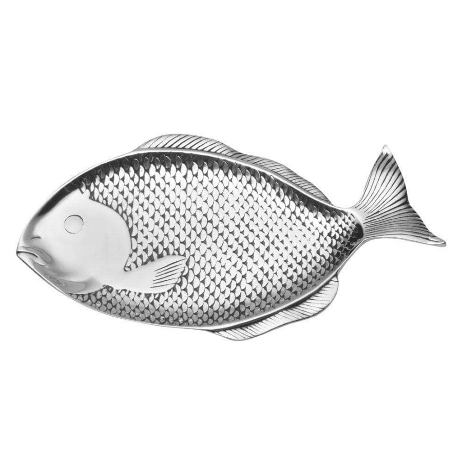 Entertaining * | Best Deal Wilton Armetale Sea Life Large Fish Tray