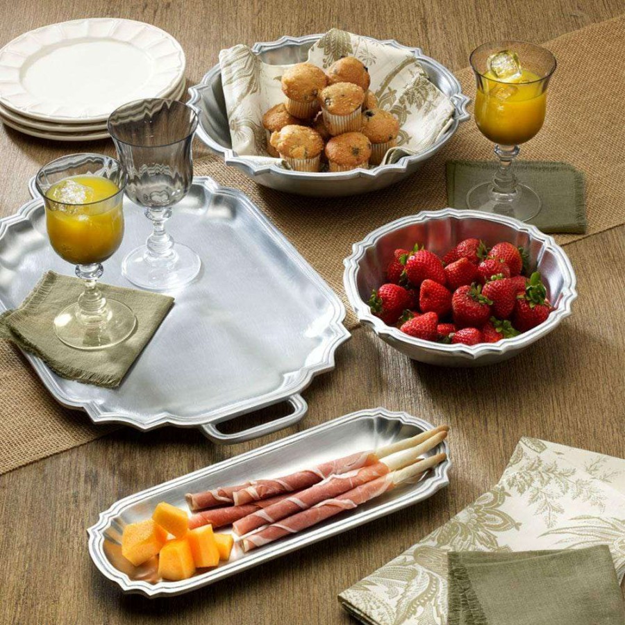 Entertaining * | Flash Sale Wilton Armetale Hampstead Long Narrow Tray