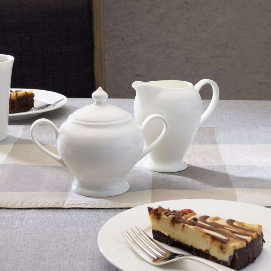 Accessories * | Promo Mikasa Lausanne Sugar And Creamer Set