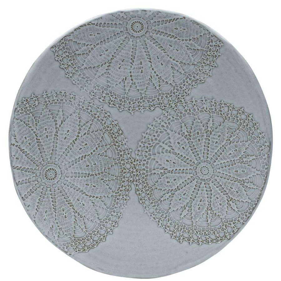 Accessories * | Cheap Mikasa Daniela White 13 Inch Round Platter