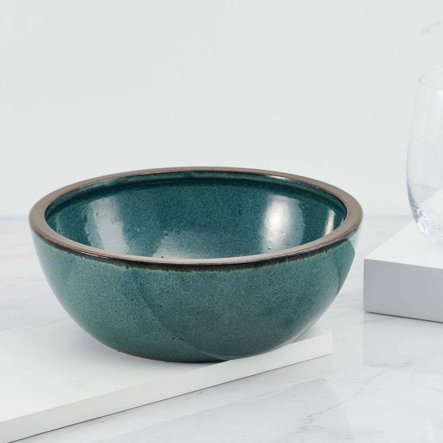 Bowls * | Budget Mikasa Barrett Green Vegetable Serve Bowl