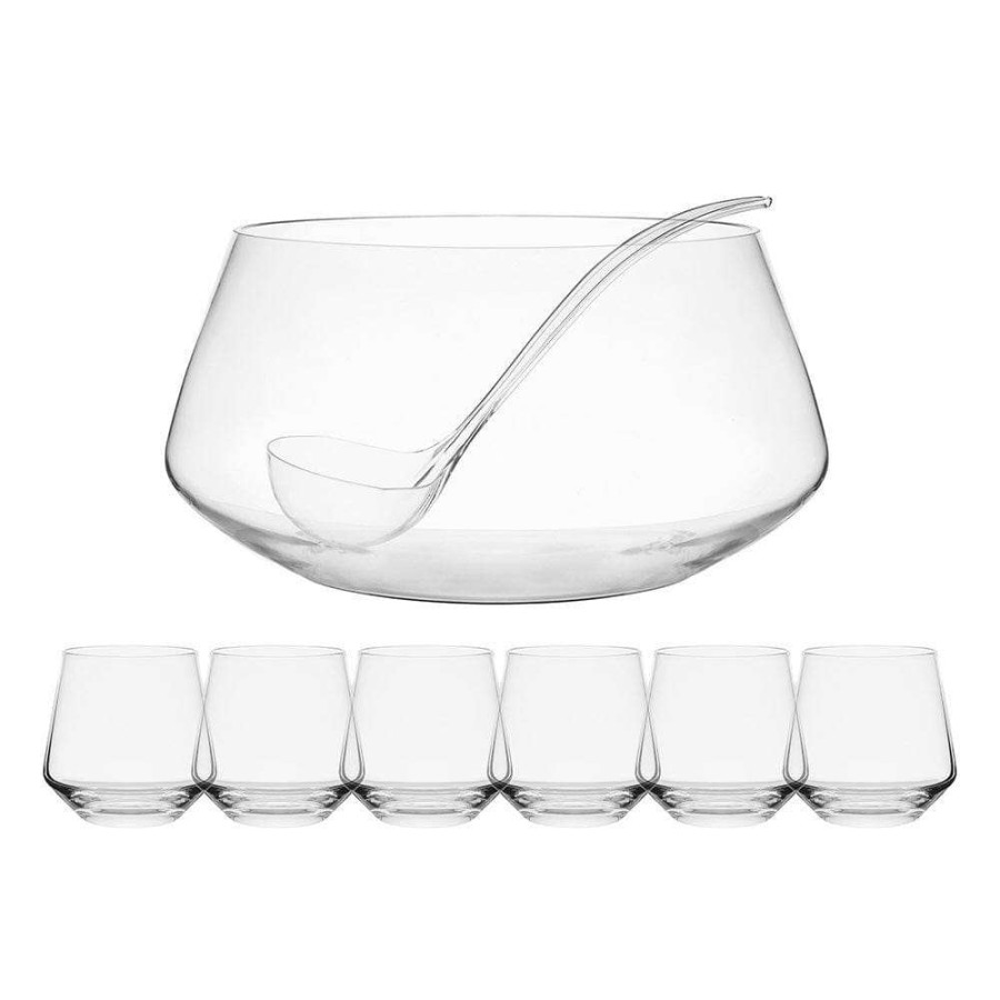 Beverage * | New Mikasa Akimbo 8 Piece Punch Bowl Set