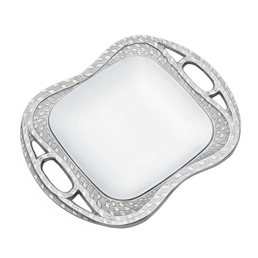 Entertaining * | Coupon Wilton Armetale Sweetgrass Medium Square Tray