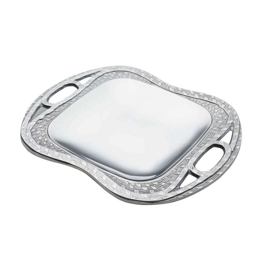 Entertaining * | Coupon Wilton Armetale Sweetgrass Medium Square Tray