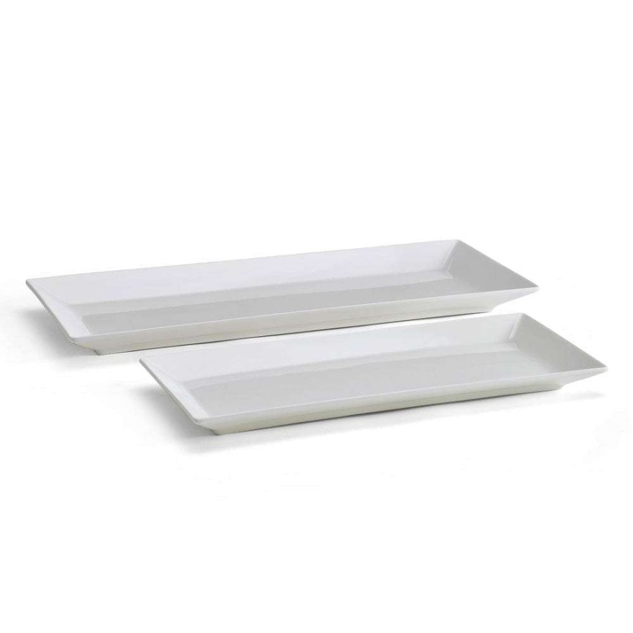 Accessories * | Promo Mikasa Delray Set Of 2 Bread Trays