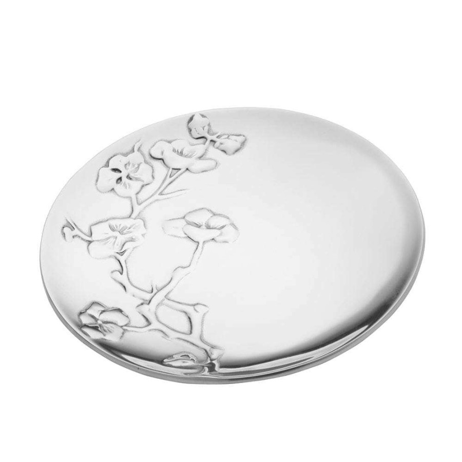 Platters And Trays * | Best Reviews Of Wilton Armetale Cherry Blossom Round Tray