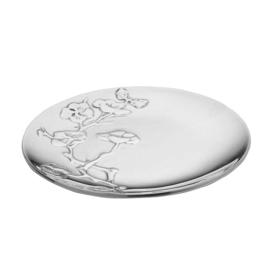 Platters And Trays * | Best Reviews Of Wilton Armetale Cherry Blossom Round Tray