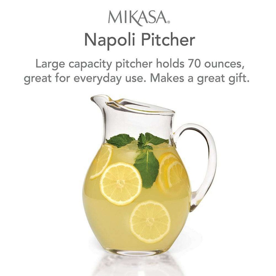 Beverage * | Flash Sale Mikasa Napoli Glass Pitcher