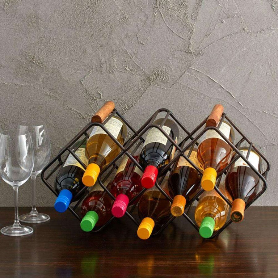 Entertaining * | Brand New Gourmet Basics Stackable 12 Bottle Wine Rack