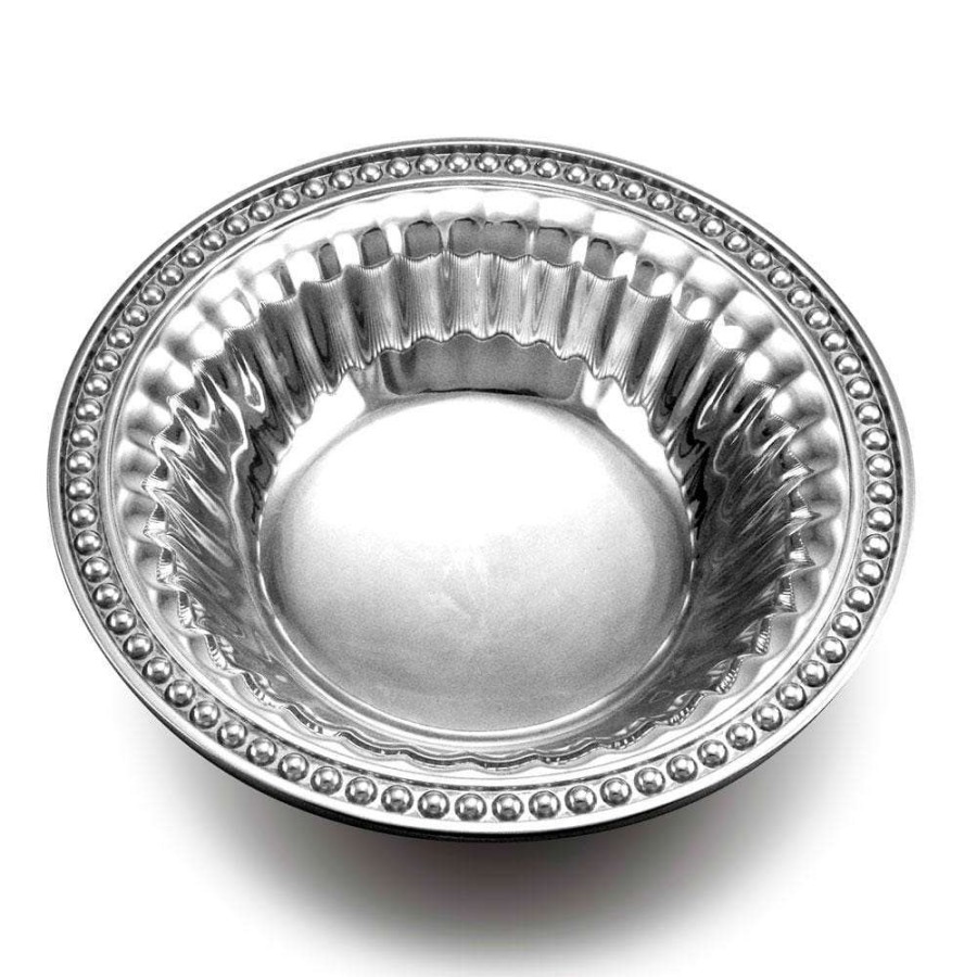 Bowls * | Cheapest Wilton Armetale Flutes & Pearls Snack Bowl