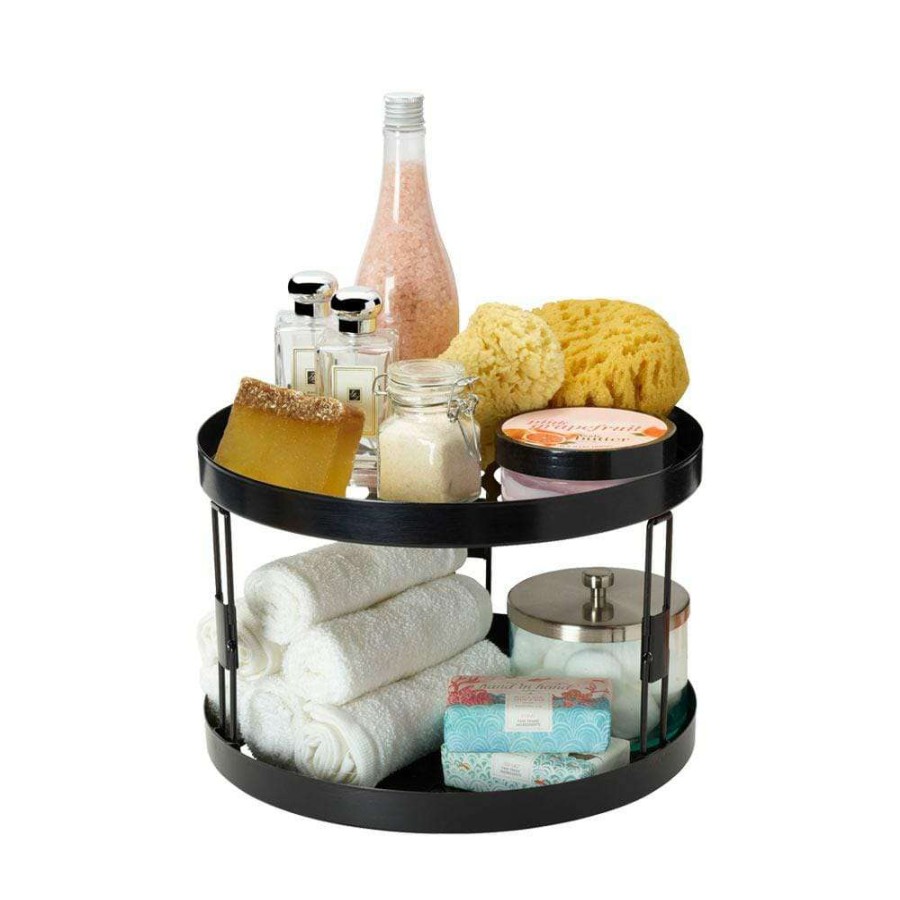 Entertaining * | Best Sale Gourmet Basics Haven 2 Tier Lazy Susan Turntable