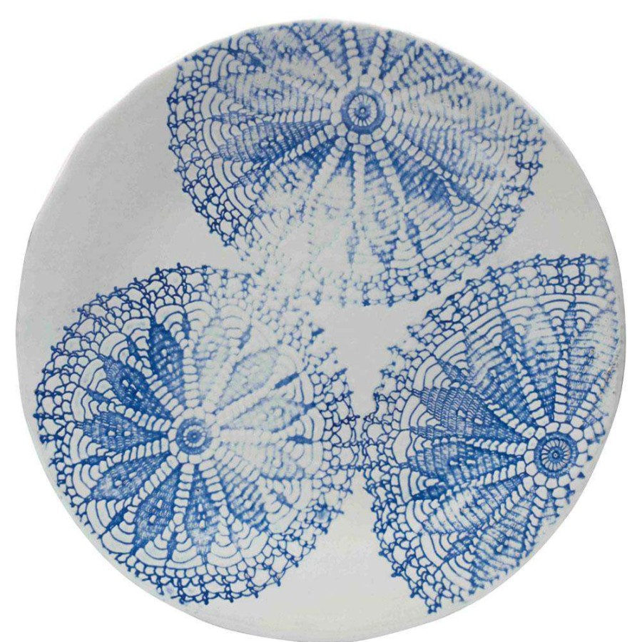 Accessories * | Buy Mikasa Daniela Blue 13 Inch Round Platter