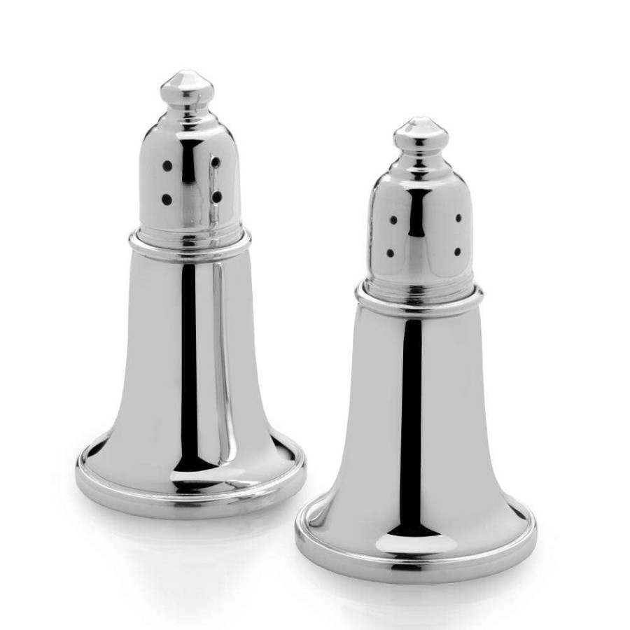 Accessories * | Outlet Empire Silver Pewter Salt And Pepper Set