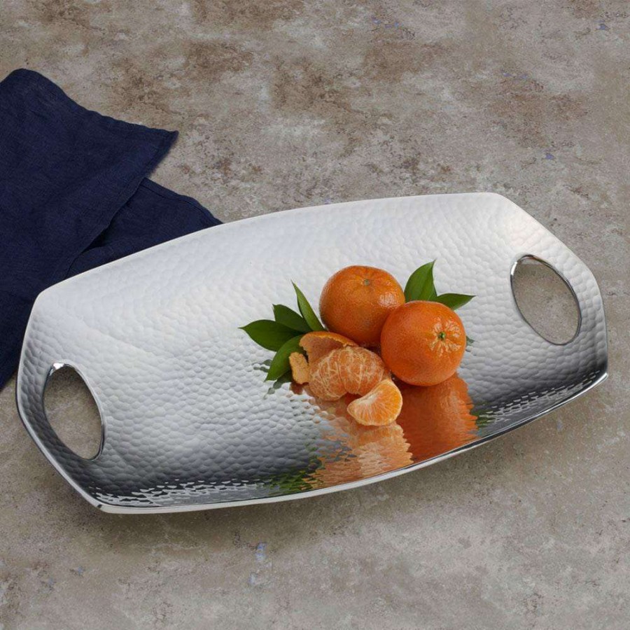 Entertaining * | Budget Towle Hammersmith Rectangular Tray With Handles