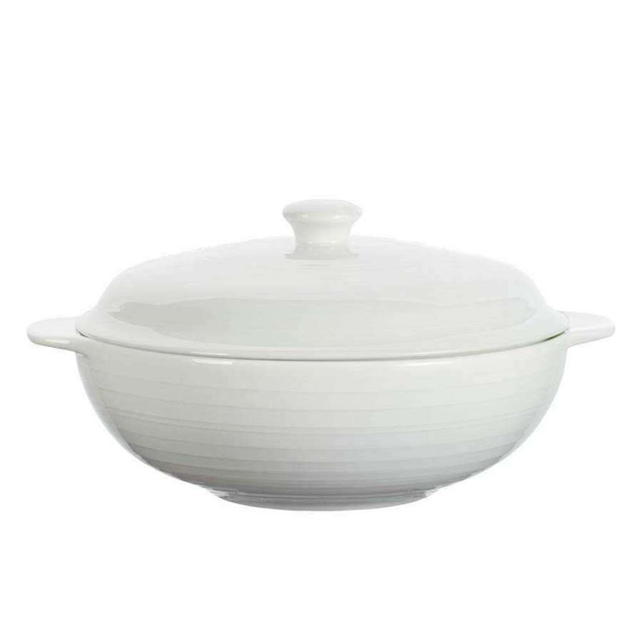 Entertaining * | Best Pirce Mikasa Swirl Bone Covered Casserole