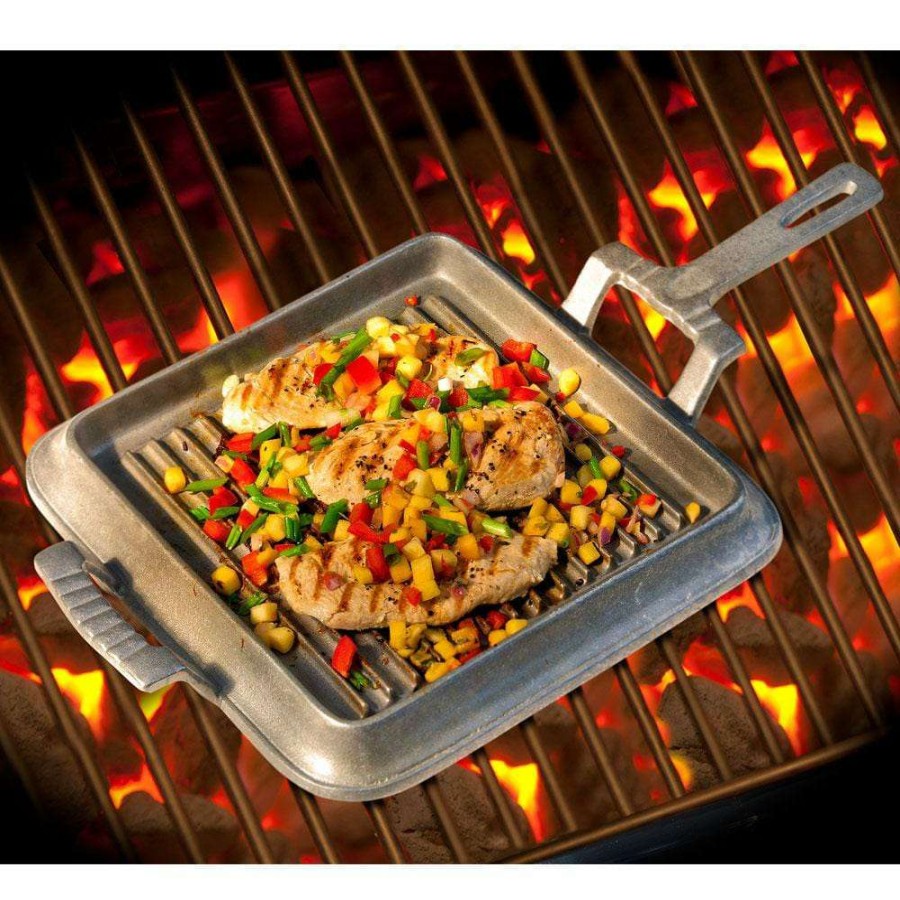 Entertaining * | Budget Wilton Armetale Gourmet Grillware Square Griddle With Handles