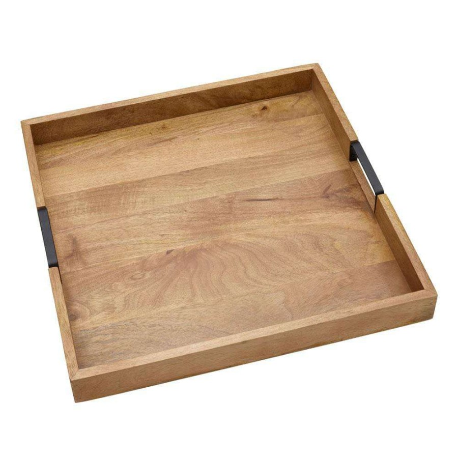 Entertaining * | Wholesale Gourmet Basics Square Lazy Susan Serving Tray