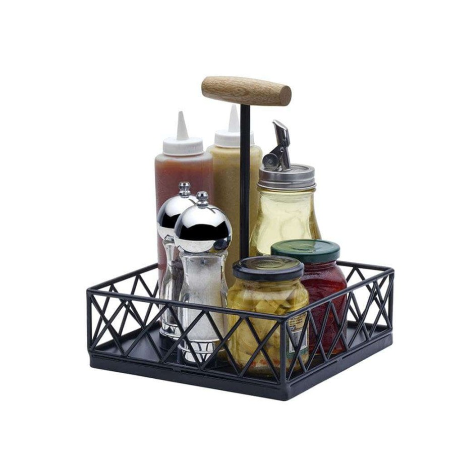 Entertaining * | New Gourmet Basics Lattice Farm Condiment Caddy