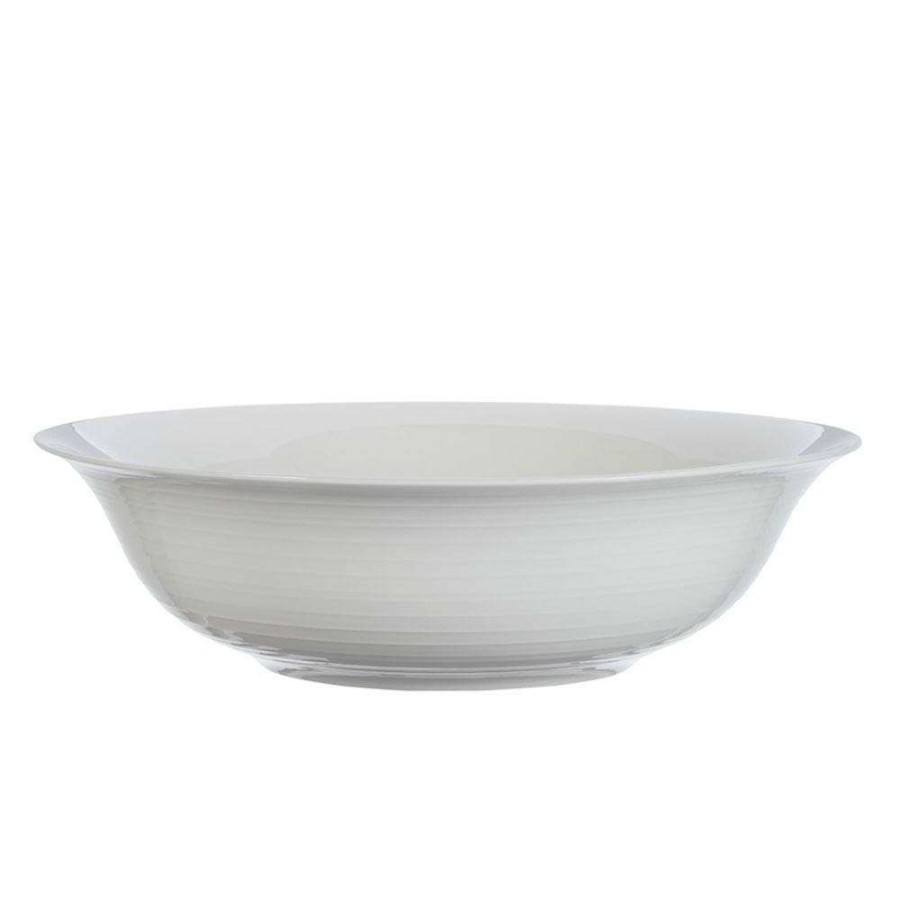 Bowls * | Best Deal Mikasa Swirl Bone Pasta Serve Bowl