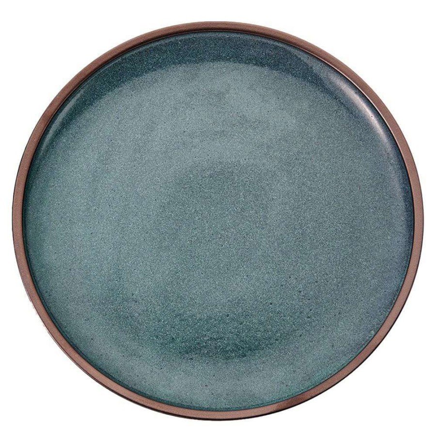 Accessories * | Discount Mikasa Barrett Green Round Platter