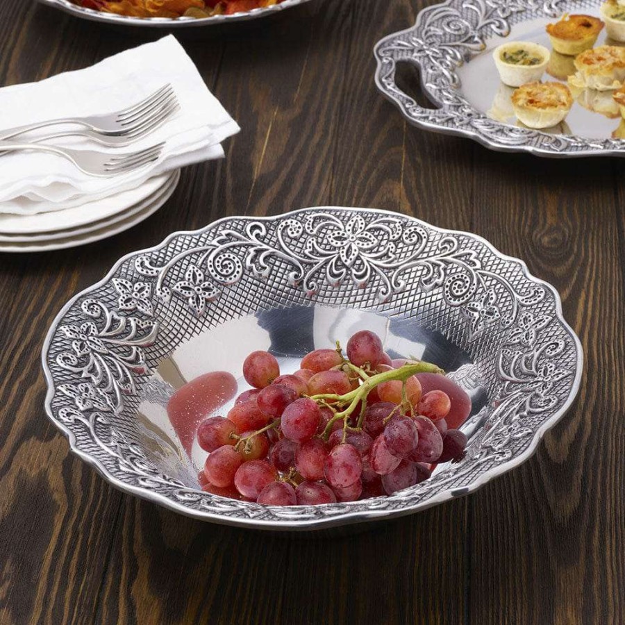 Bowls * | Buy Wilton Armetale English Cottage Round Bowl