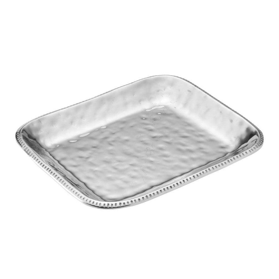 Platters And Trays * | Cheap Wilton Armetale River Rock Large Rectangular Tray