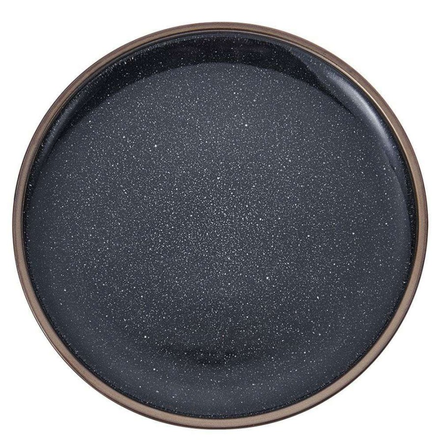 Accessories * | Wholesale Mikasa Barrett Black Round Platter