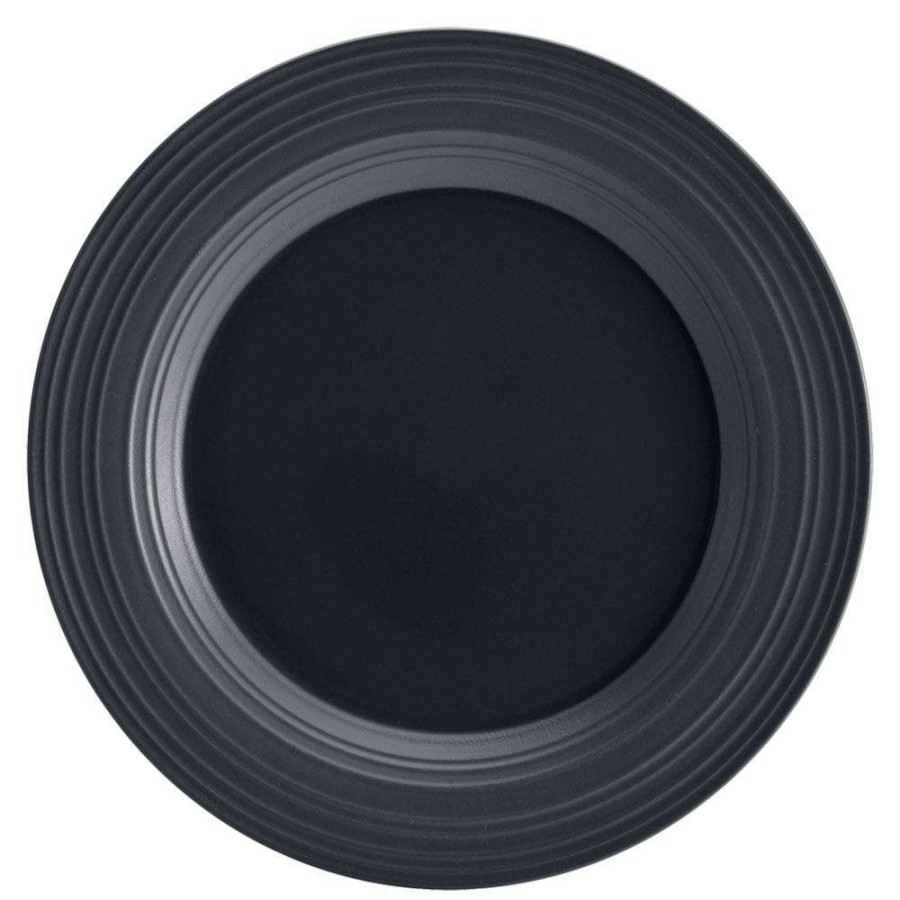 Accessories * | Best Pirce Mikasa Swirl Graphite Round Platter