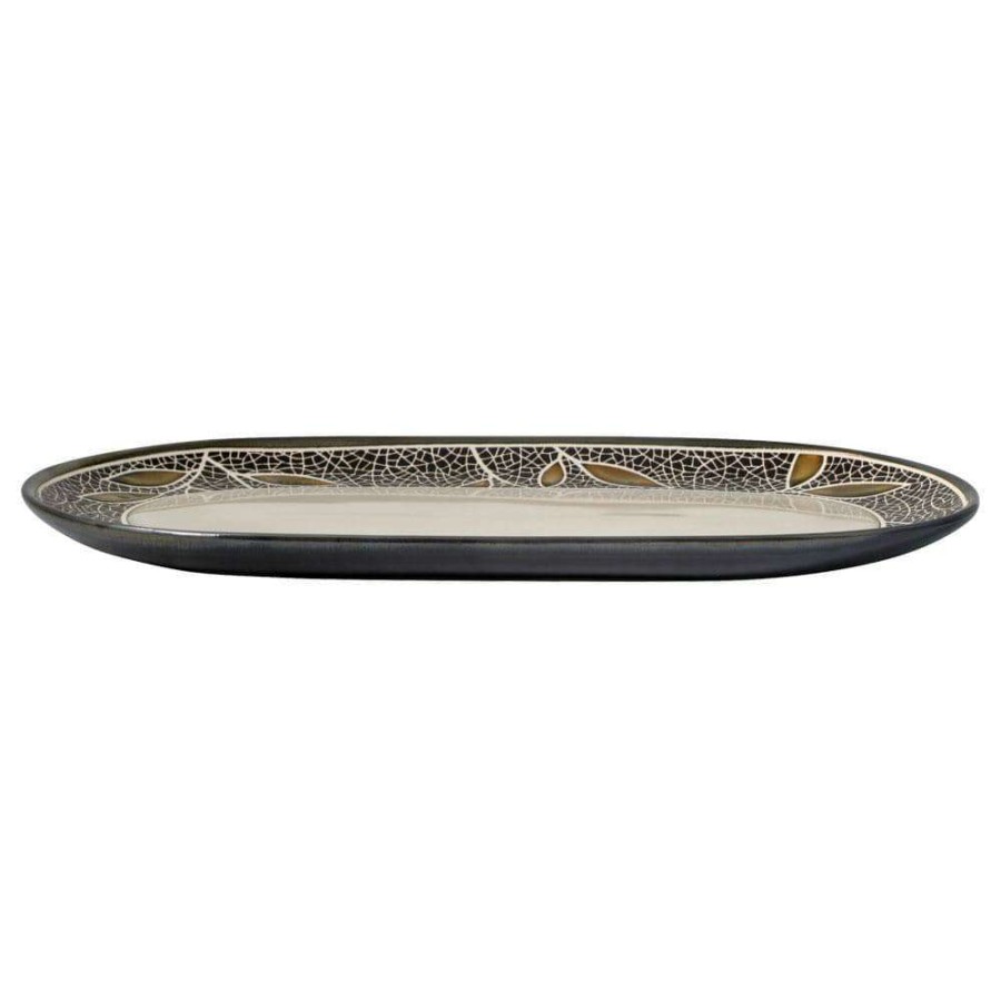 Accessories * | Budget Gourmet Basics Alexandria Oval Small Platter