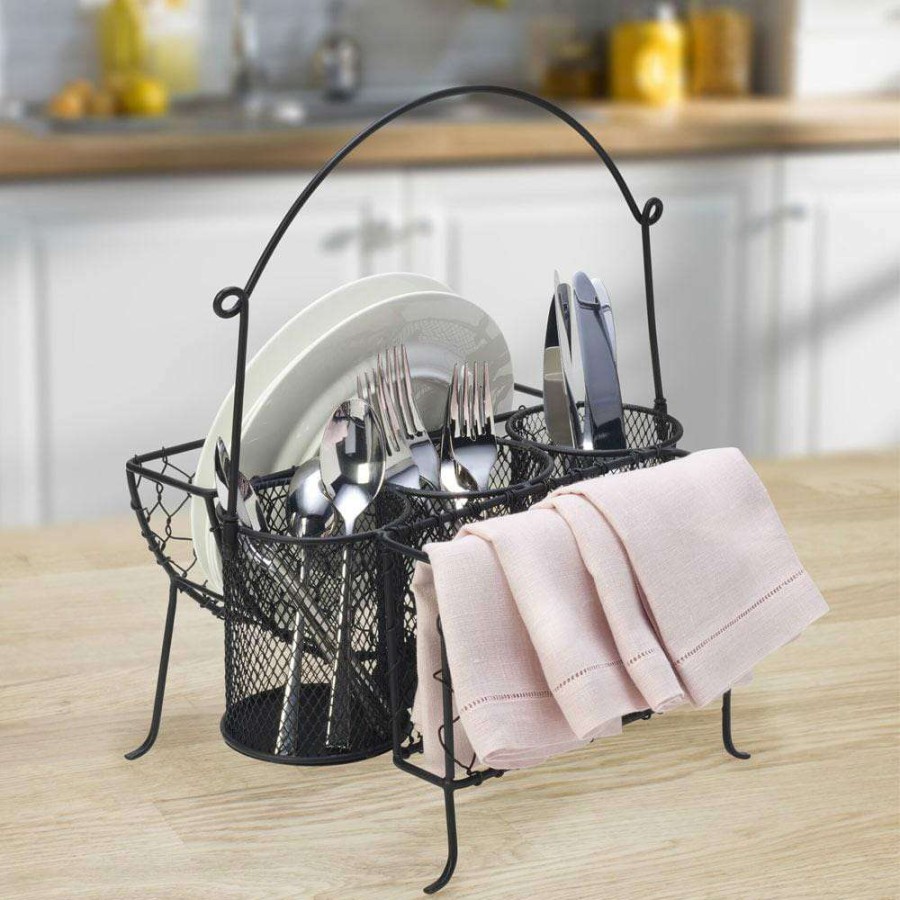 Entertaining * | Buy Gourmet Basics Farmers Market Hostess Buffet Storage Caddy