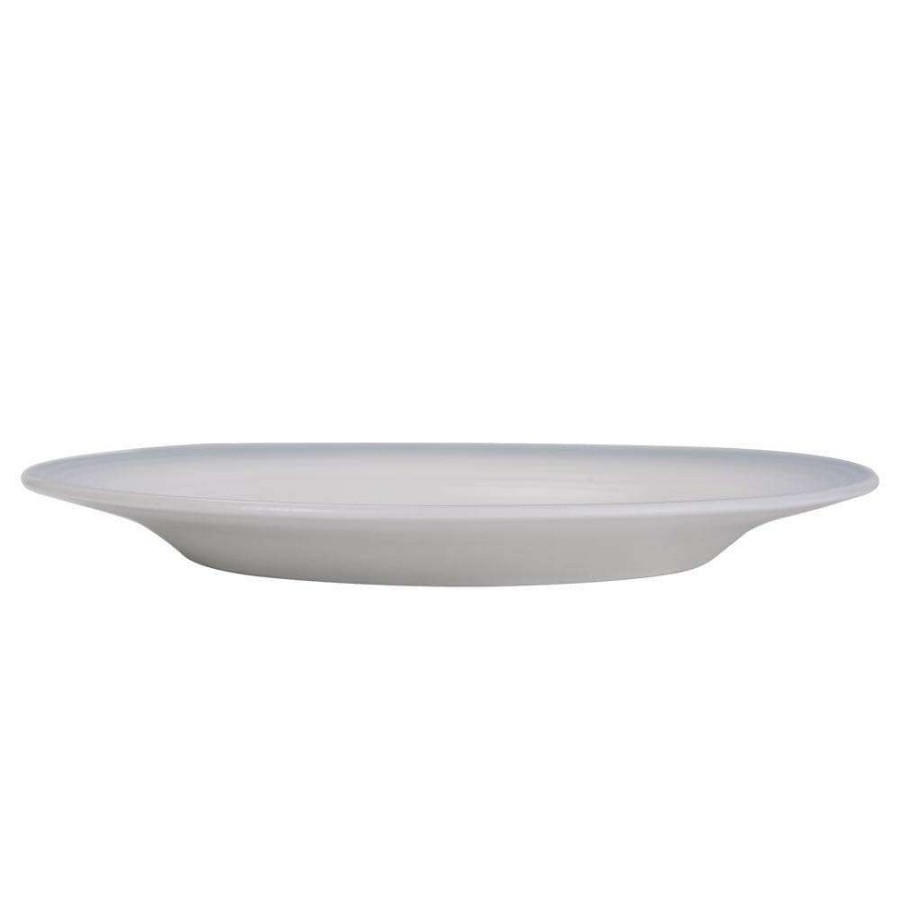 Accessories * | Buy Mikasa Swirl Ombre Grey Round Platter