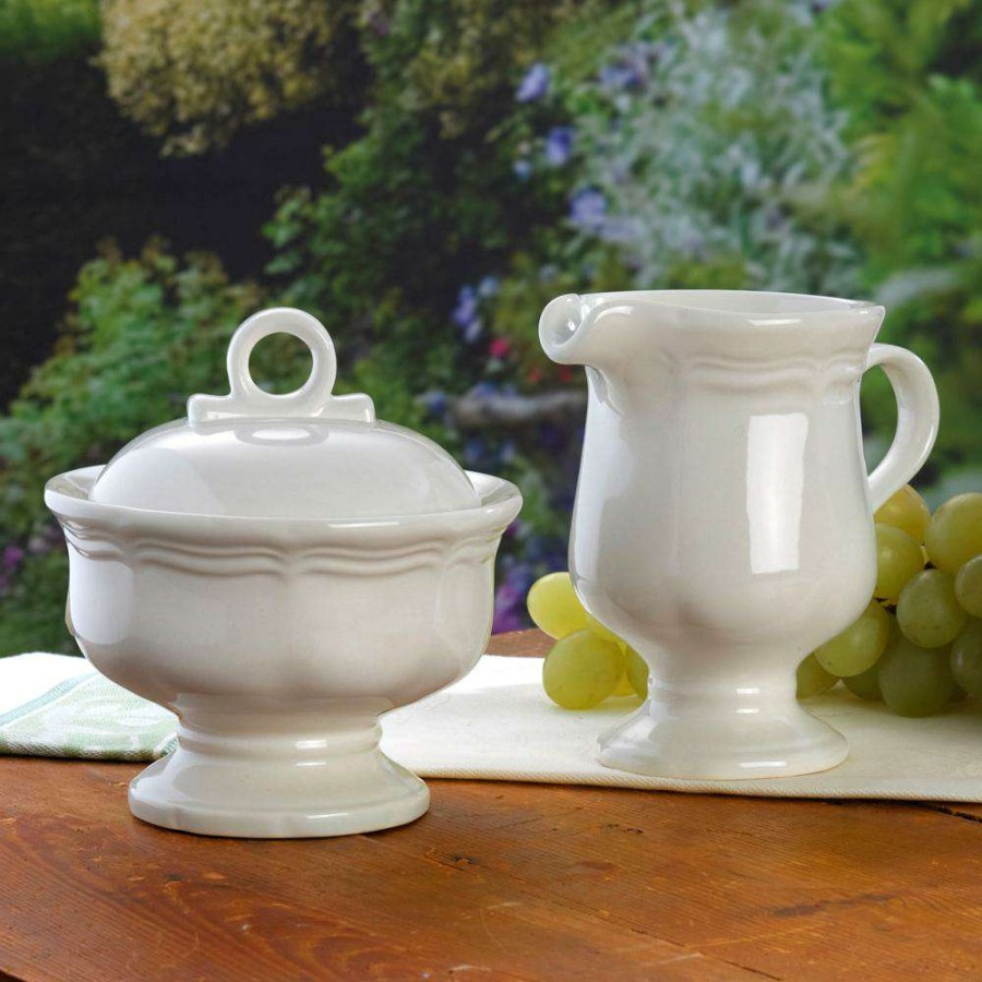 Accessories * | Top 10 Mikasa French Countryside Sugar And Creamer