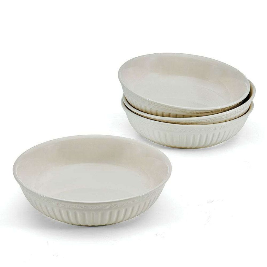 Bowls * | New Mikasa Italian Countryside Set Of 4 Individual Pasta Bowls